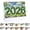 2026 Letter, variant on FLOPESN 2026 Desk Calendar DIY Diamond Painting Craft Kit, 9.84*7.84 in Paper Calendar with Special Drills for Home Office Decor-Letter