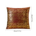 thumbnail image 3 of Zhourta Luxury Velvet Pillow Sham Velvet Snowflake Gold Foil Pillow Cover Brown Decorative Cushion Case for Sofa Bed Holiday Home Decor Without Insert, 3 of 6