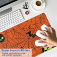thumbnail image 4 of Long Mouse Pads for Desk,Halloween Glowing Spider Web Pattern Desk Mats on Top Of Desks, Desk Mouse Pad Extra Large with 3mm Non-Slip Base and Stitched Edge for Gaming,Office,Work,Home 31.5x11.8in, 4 of 5