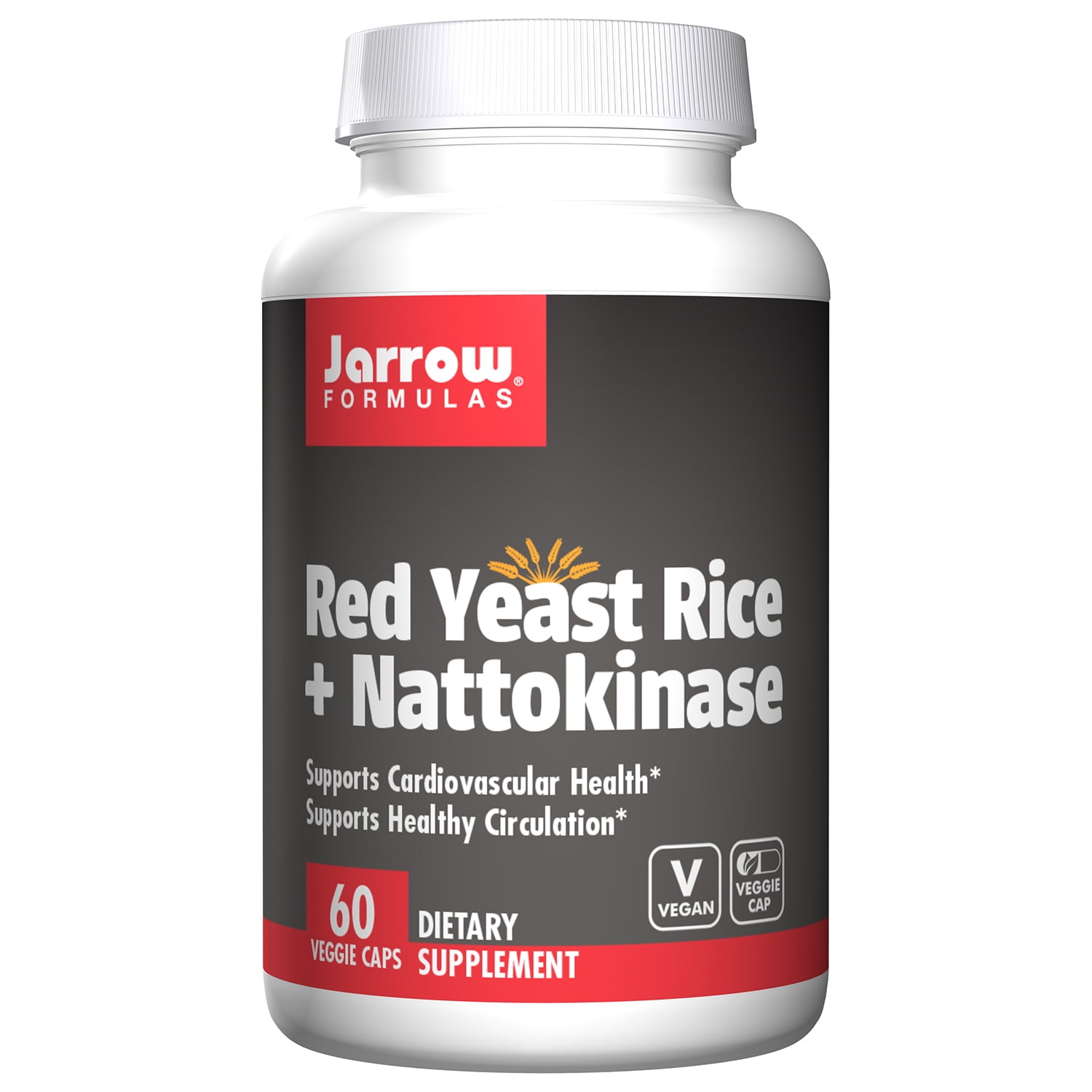 Red Yeast Rice and Nattokinase by Jarrow Formulas 60 Capsules