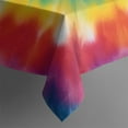 thumbnail image 5 of Rainbow Tie Dye Mandala Pattern Square Tablecloth,Waterproof Square Table Cover,Wipeable Spillproof Washable Table Cover for Home Kitchen Party Decor 42"X42"(107x107cm), 5 of 6