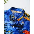 thumbnail image 4 of renvena  Boys Kids Hawaiian Shirt Short Sleeve Button Down Tropical Luau Summer Beach Tops Size5-12 A Type A 5-6, 4 of 7
