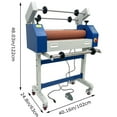 thumbnail image 2 of 25In Semi Auto Cold Laminator Electric/Manual Cold Laminating Machine 110V, 2 of 14
