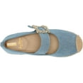 thumbnail image 5 of Sam Edelman Maddy Montrose Blue Cap Toe Mary Jane Espadrille Ballet Flats (Montrose Blue, 8), 5 of 6