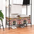 thumbnail image 3 of Yayeee Foldable Storage Basket for Shelves with Handles Set of 2 Waterproof Cloth Bins, Abstract Boat Ride, 3 of 7