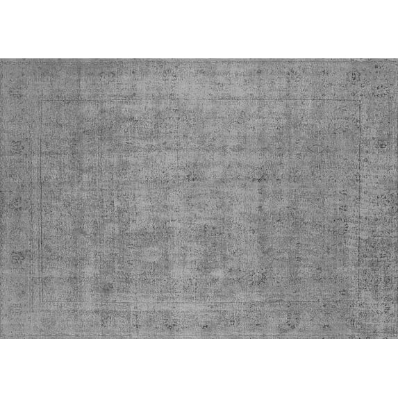 Ahgly Company Indoor Rectangle Oriental Gray Industrial Area Rugs, 7' x 10'