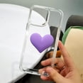 thumbnail image 3 of Compatible with iPhone 13 Pro Max Cute 3D Love Heart Candy Color Soft Shockproof Protection Fashion Clear Pretty Bumper Slim Cover for Women Girls, 3 of 12
