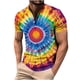 thumbnail image 2 of Tops para hombre, blusas y camisas de cuello redondo y manga corta para hombre, blusas casuales de cuello redondo y manga corta con botones estampados para hombre, blusas para hombre, 2 of 5