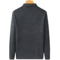 thumbnail image 3 of Men's Autumn Fake Two-Piece Warm Shirts-Fleece Thickened Tops, 3 of 4