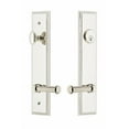 thumbnail image 2 of Grandeur Hardware 841358 Carre' Tall Plate Complete Entry Set with Georgetown Lever, Backset Size - 2.75", Polished Nickel, 2 of 3