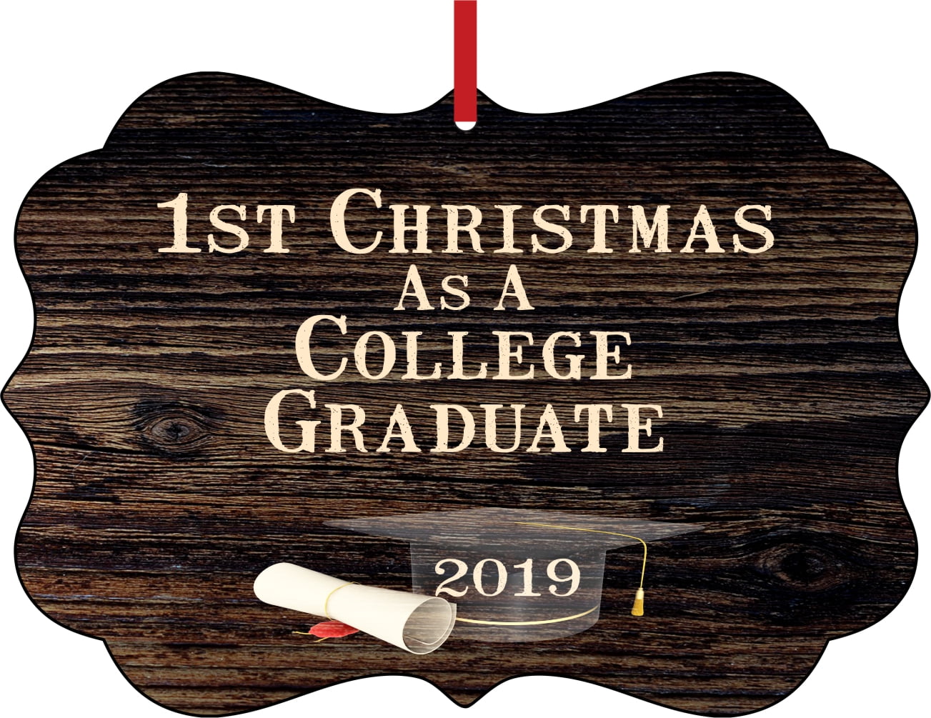 1st Christmas as a College Graduate 2019 First Ornaments Elegant