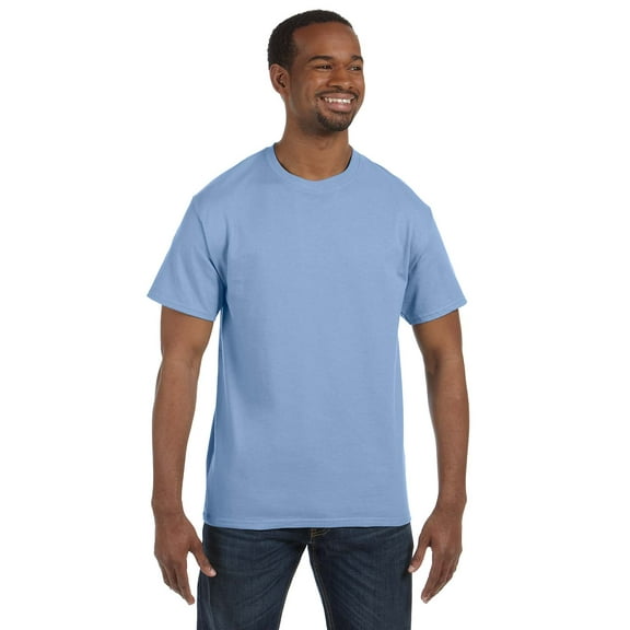 Gildan G500 Adult Heavy Cotton T-Shirt, Light Blue, L, Pack Of 5, Mens T-Shirts