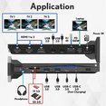 thumbnail image 4 of J-Tech Digital 14 in 1 Docking Station up to 4K 60Hz, 3x HDMI, 6x USB, Ethernet, SD/TF, 100W PD, Audio/Mic - Compatible with macOS/Windows, Supports SST/MST (Driver Required), 4 of 7