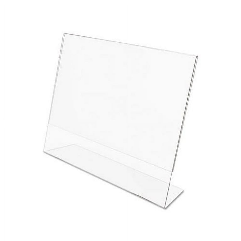 Deflecto Mini Tabletop Sign Holder 4 18 H x 3 W x 1 58 D Clear