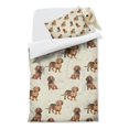 thumbnail image 2 of Dachshund Footprint Duvet Cover and Pillowcase Set for Single Bedding, Bedroom Accessories for Kids Teens, 2 of 5