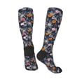 thumbnail image 4 of Daiia Sports Socks Hawaiian Style Printed Novelty Crew Socks for Men Women Knee High Socks Cotton Socks Soft & Breathable Support Unisex Socks, 4 of 9