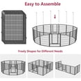thumbnail image 5 of Jhsomdr Dog Playpen Outdoor 20 Panels 40" Height Heavy Duty Metal Dog Fence Puppy Playpen with Doors for Large/Medium/Small Dogs Indoor Pet Fence Exercise Dog Pen for RV, Camping, Yard, 5 of 7