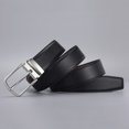 thumbnail image 2 of Cinturón de negocios con hebilla, cinturón de cuero para hombre, clip para cinturón para hombre, cinturón de vaca de dos capas, cuero para hombre, 2 of 5