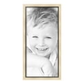 thumbnail image 2 of ArtToFrames 14" x 30" Silver with Black Lip Picture Frame, 14x30 inch Multi Wood Poster Frame (WOM-5193),  Pack, 2 of 7