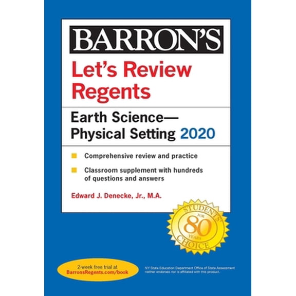 Pre-Owned Let's Review Regents: Earth Science--Physical Setting 2020 (Paperback) 1506253989 9781506253985