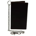 thumbnail image 2 of RFID Blocking Vintage Leather Slim Long Bifold Checkbook Biker Chain Wallet, 2 of 15