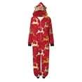 thumbnail image 3 of Odeerbi Christmas Onesie Pajamas for Family Holiday Sleep Jumpsuit Long Sleeve Family Christmas Pajamas Matching Sets Mom Printed Loungewear Jumpsuit Sleepwear Xmas PJs Set Red, 3 of 9