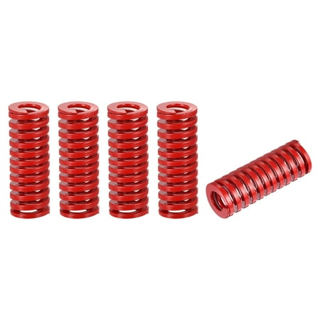 

Die Spring 5 Pack TM 22mm OD 60mm Spiral Stamping Medium Load Die Springs Red