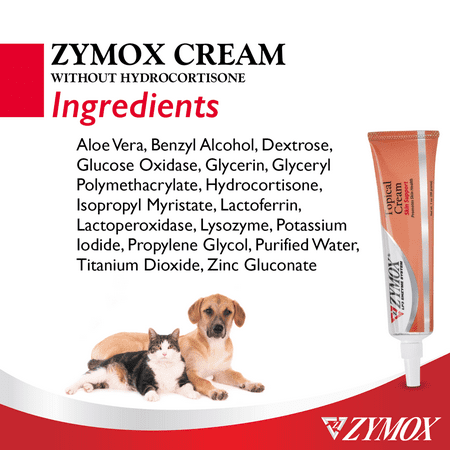 Zymox Topical Cream without Hydrocortisone, 1 Ounce