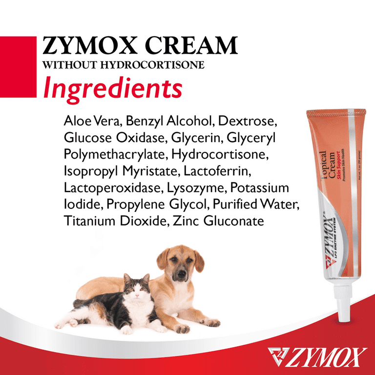 Zymox Topical Cream without Hydrocortisone, 1 Ounce