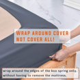 thumbnail image 2 of Funda para somier Twin Six Premium, color gris oscuro, tamaño queen, 2 of 6