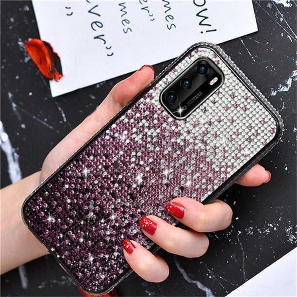 Funda de teléfono brillante para Samsung Galaxy S21, S20 Ultra, S10 Plus, Note 20, 10 Pro, estrella brillante, Diamante de imitación, Etui Capa, 10 Uds. Fivean unisex