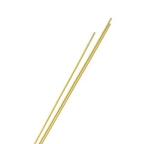 Uxcell 3-Pack Brass Round Tube, 2mm OD 0.5mm Thick 300mm Length Straight Pipe Tubing