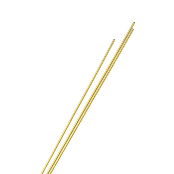 Uxcell 3-Pack Brass Round Tube, 2mm OD 0.5mm Thick 300mm Length Straight Pipe Tubing