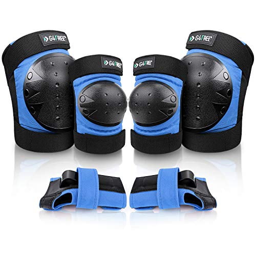Kid Skate Bicycle Sport Protection Gear 4 Piece Set ELBOW KNEE SHIN PADS GUARDS 