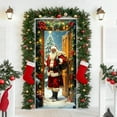 thumbnail image 5 of ‌Christmas Door Cover - 35.43in x 70.87in Santa Claus & Festive Decorations,Christmas Home Decor for Holiday Atmosphere,Door Porch Covers for Home Party Holidays Decoration‌, 5 of 6