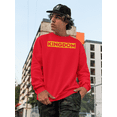 thumbnail image 2 of Kingdom Gold Text Red Mens Sweatshirt, 2 of 3