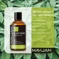 thumbnail image 3 of MAYJAM Clary Sage Oil Essential Oils for Skin, Hair, Aromatherapy, Soap Making And Home Diffusers (3.38 Fl Oz/100 Ml), 3 of 6