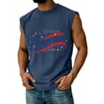 thumbnail image 2 of Youpwaven Men's 250th Anniversary USA Muscle Tank Top, 1776-2026 America Graphic Sleeveless Tee, Celebratory July 4th Vest Shirt, 2 of 4
