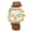 Gold Tone and Brown, variant on Roman Genuine Leather Silver Tone & Brown Men's Watch 1292CROL
