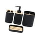thumbnail image 2 of Juego completo de 4 accesorios esenciales para el baño, práctico para inauguración de la casa. 010 negro, 2 of 9