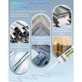 thumbnail image 3 of Silicone Caulk & Sealant White, 100% Waterproof Silicone Sealant, Shrink & Crack Proof, Silicone Caulking for Kitchen, Bathroom, RV, Interior & Exterior Use, 10.2 FL. OZ/300ML, 12 Pack, 3 of 14