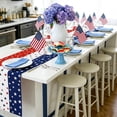 thumbnail image 6 of 4th of July Decorations - Patriotic USA Stars Table Runner for Home | Memorial Day Decorations - 250th Anniversary Fourth of July Accessories Decor Party Supplies Indoor, 6 of 7