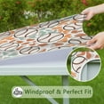 thumbnail image 6 of Colorful Camo Baseballs Pattern Square Fitted Tablecloth with Elastic Edge,Square Table Cover,Washable Elastic Table Cover for Home Kitchen Party Decor 36"x36", 6 of 6