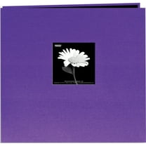 Pioneer Book Cloth Cover Post Bound Album 12"X12"-Grape Purple