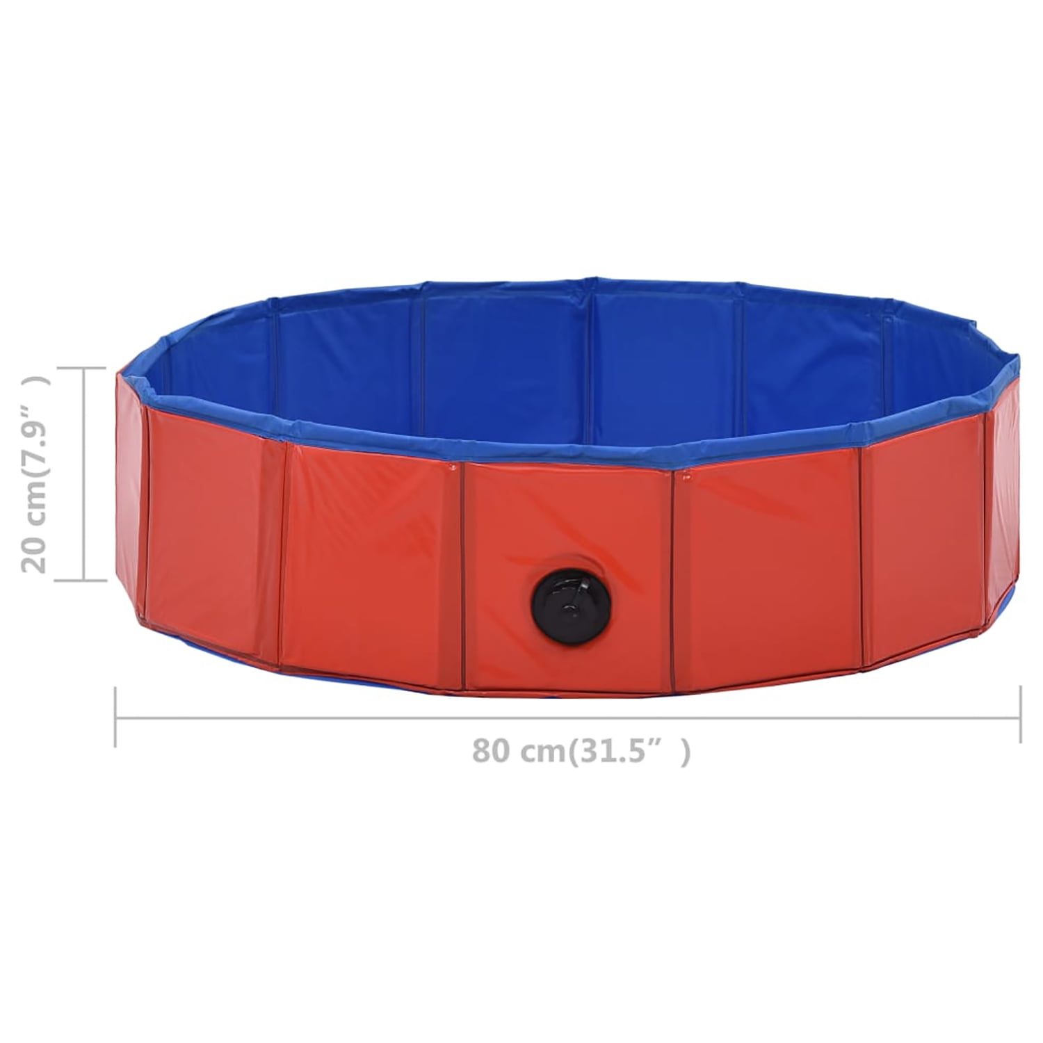 Pefilos 31.5"x7.9" Foldable Dog Swimming Pool for Large, Medium, Small Dogs, PVC Pet Pool for Outdoor Dog Bath Pool, Red Pefilos 31.5"x7.9" Foldable Dog Swimming Pool for Large, Medium, Small Dogs, PVC Pet Pool for Outdoor Dog Bath Pool, Red