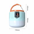 thumbnail image 4 of Luz de Camping Solar al aire libre Led Usb carga 3 modos tienda lámpara portátil linterna noche emergencia bombilla linterna para campamento barbacoa Feliz Sencillez, 4 of 5