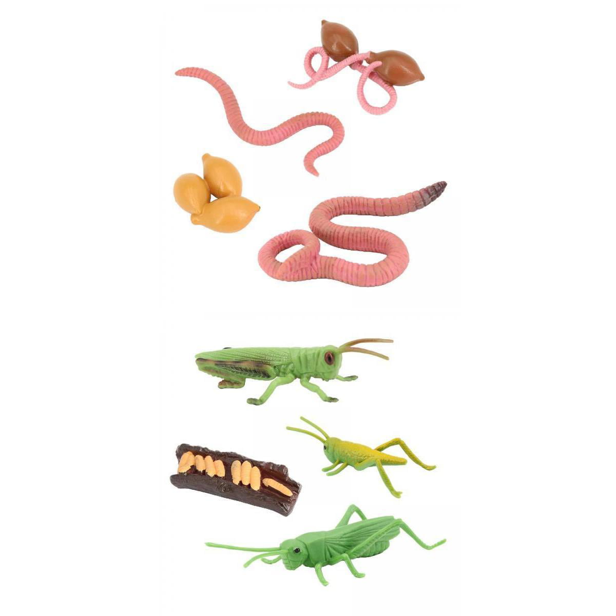 2 Set Cycle Animal Figure Model Toys 