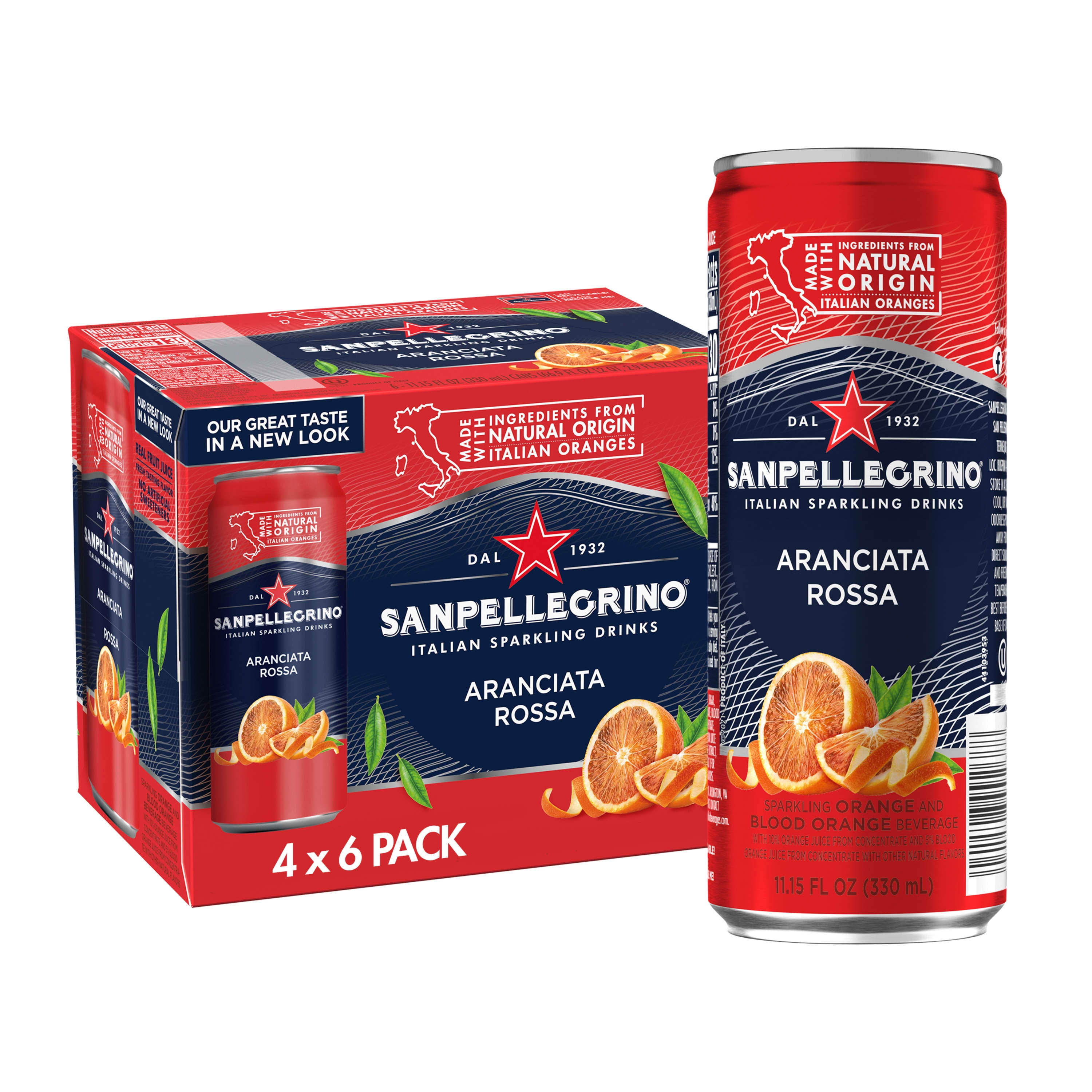San Pellegrino Sparkling Fruit Beverages Variety Pack - 11.15 Fl Oz Cans -  (24 P