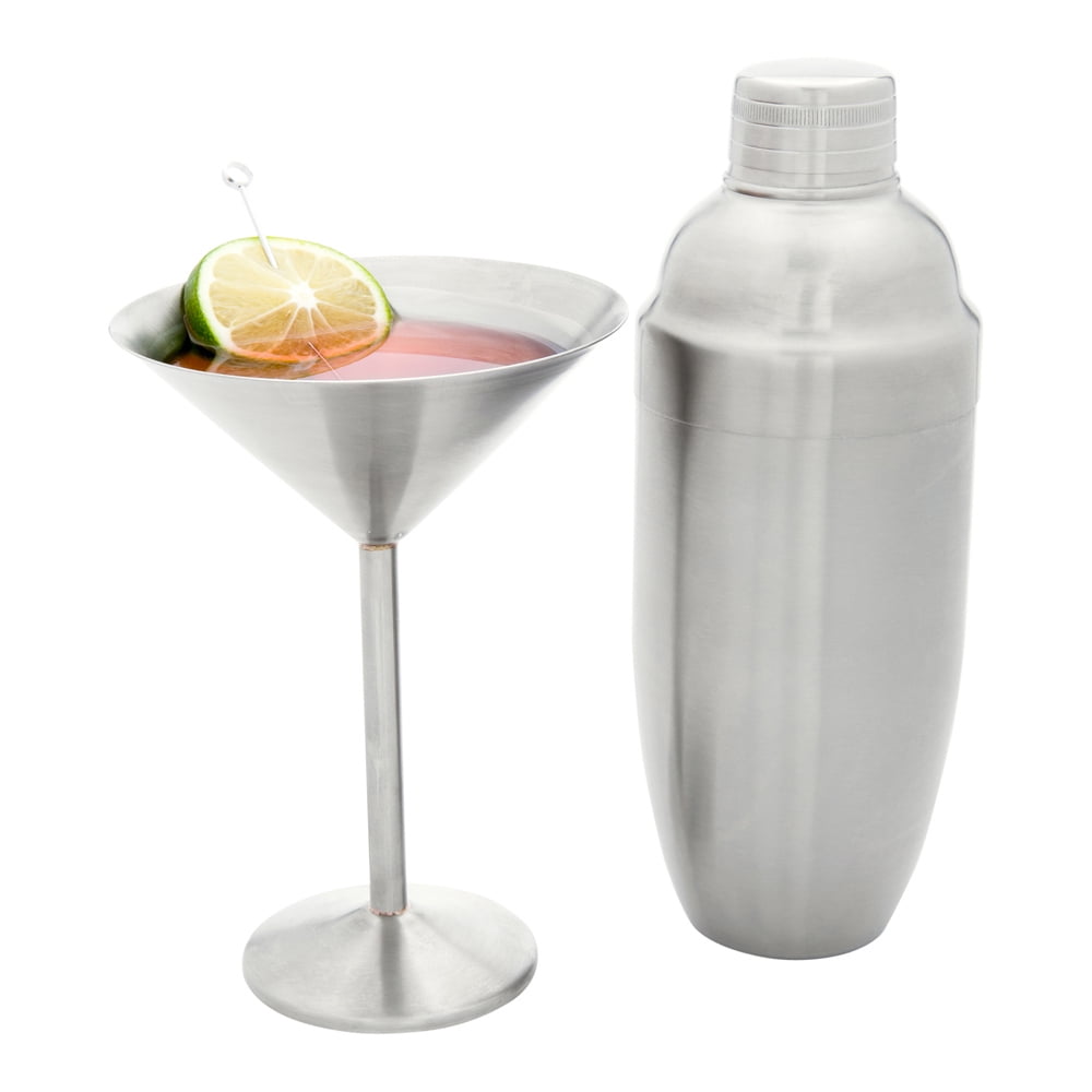 Cobbler Shaker, Cocktail Shaker, Bar Shaker Brushed Stainless Steel