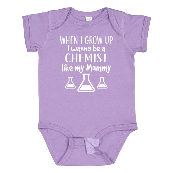 Inktastic Future Chemist Like Mommy Boys or Girls Baby Bodysuit